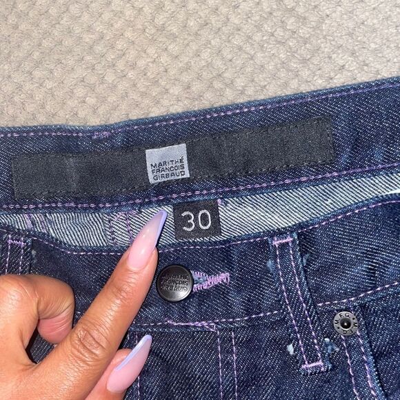 Marithé Francois Girbaud Dark Wash Straight Leg Jeans, SZ 30 - Picture 7 of 7